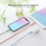 Nanocable Pack de 3 Cables Lightning a USB 2.0 de 1 m, Colores Rosa, Azul y Verde